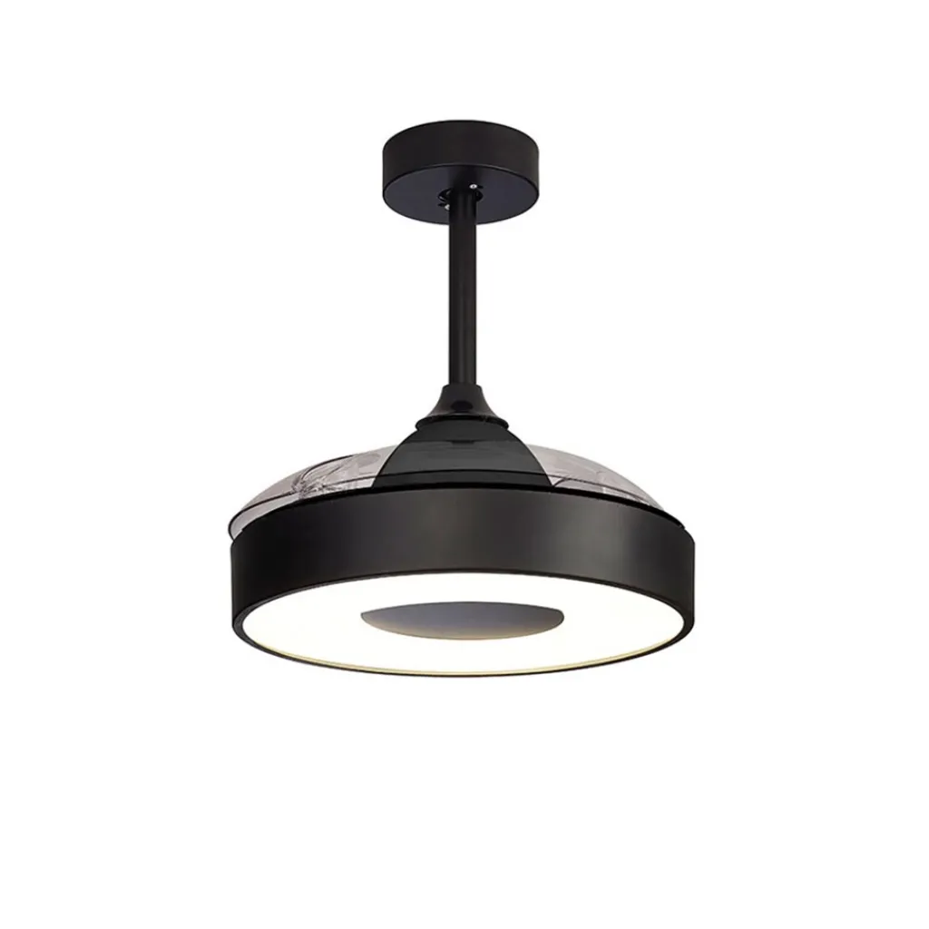 Straluma Moderne plafondventilator zwart met dimbaar LED> Plafondlampen|Plafondventilatoren met lamp