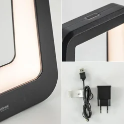 Straluma Moderne tafellamp batterij zwart oplaadbaar IP65></noscript> Tafellampen|Buitenlampen