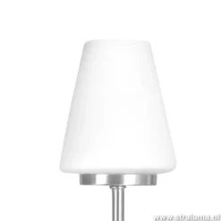 Straluma Moderne tafellamp staal/glas met dimmer></noscript> Nachtkastlampen|Woonkamerlampen