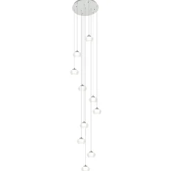 Straluma Moderne videlamp chroom met helder glas incl LED> Hanglampen|Videverlichting