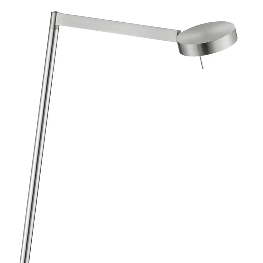 Straluma Moderne vloerlamp LED met touchdimmer - Nikkel> Vloerlampen|Leeslampen