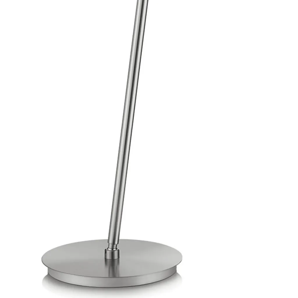 Straluma Moderne vloerlamp LED met touchdimmer - Nikkel> Vloerlampen|Leeslampen