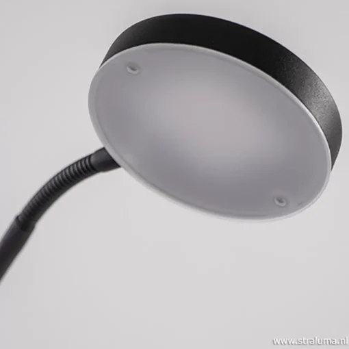 Straluma Moderne vloerlamp zwart met dimbaar LED> Vloerlampen|Leeslampen