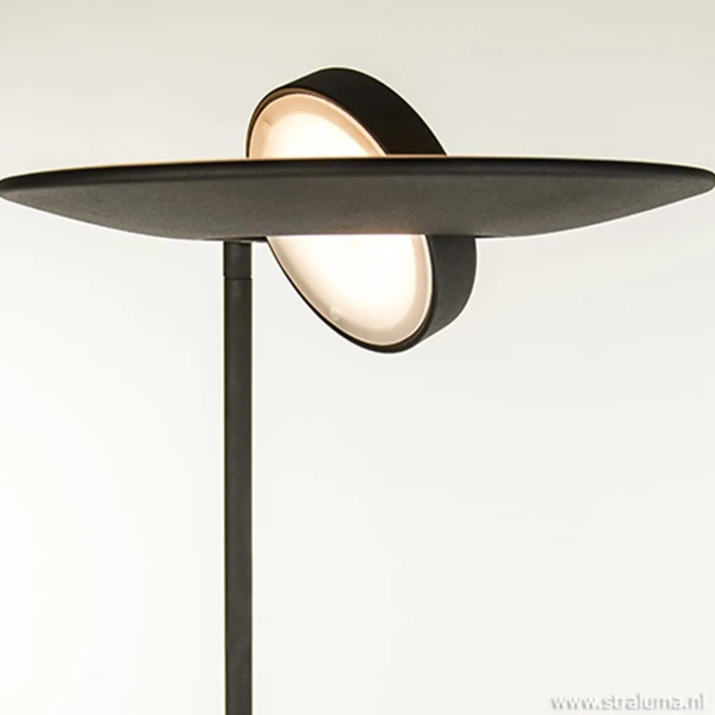 Straluma Moderne vloerlamp-uplighter LED zwart> Vloerlampen|Leeslampen
