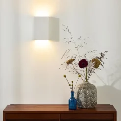 Straluma Moderne wandlamp hoogwaardig gips rechthoek></noscript> Woonkamerlampen|Slaapkamerlampen