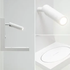 Straluma Moderne wandlamp wit inclusief LED en fast charger><noscript><img width=