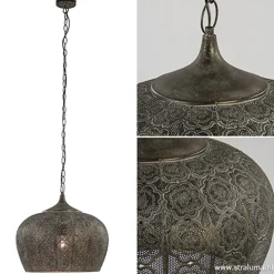 Straluma Oosterse hanglamp Emine goud/bruin><noscript><img width=