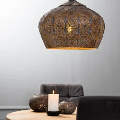 Straluma Oosterse hanglamp Emine goud/bruin><noscript><img width=