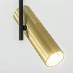 Straluma Opbouwspot 1-lichts zwart/brass GU10 mini><noscript><img width=