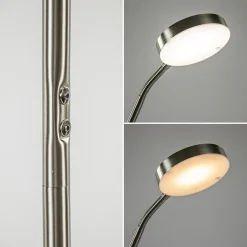 Straluma Oplaadbare LED leeslamp nikkel dimbaar><noscript><img width=