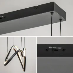 Straluma Organische LED hanglamp zwart dimbaar><noscript><img width=