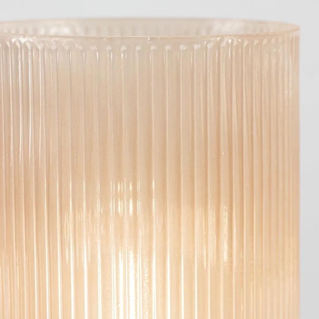 Straluma Oudroze glazen tafellamp Phoebe op batterijen van Light and living> Tafellampen|Light and Living