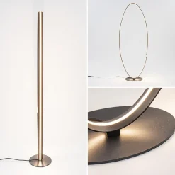 Straluma Ovale LED vloerlamp zwart inclusief dimmer></noscript> Vloerlampen|LED Vloerlampen