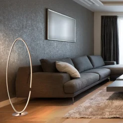 Straluma Ovale LED vloerlamp zwart inclusief dimmer></noscript> Vloerlampen|LED Vloerlampen