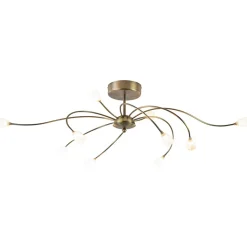 Straluma Ovale plafondlamp brons inclusief LED dim to warm> Plafondlampen|LED Plafondlampen