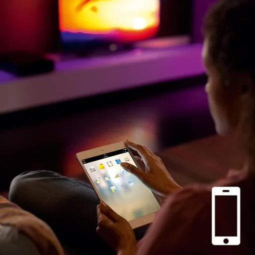 Straluma Philips Hue ledstrip rgbw 2mtr set+adapter> Smart lampen|Philips Hue