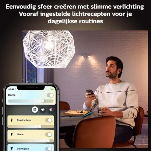 Straluma Philips Hue 5.2w gu10 2-pack 2700k BT> Smart lampen|Philips Hue