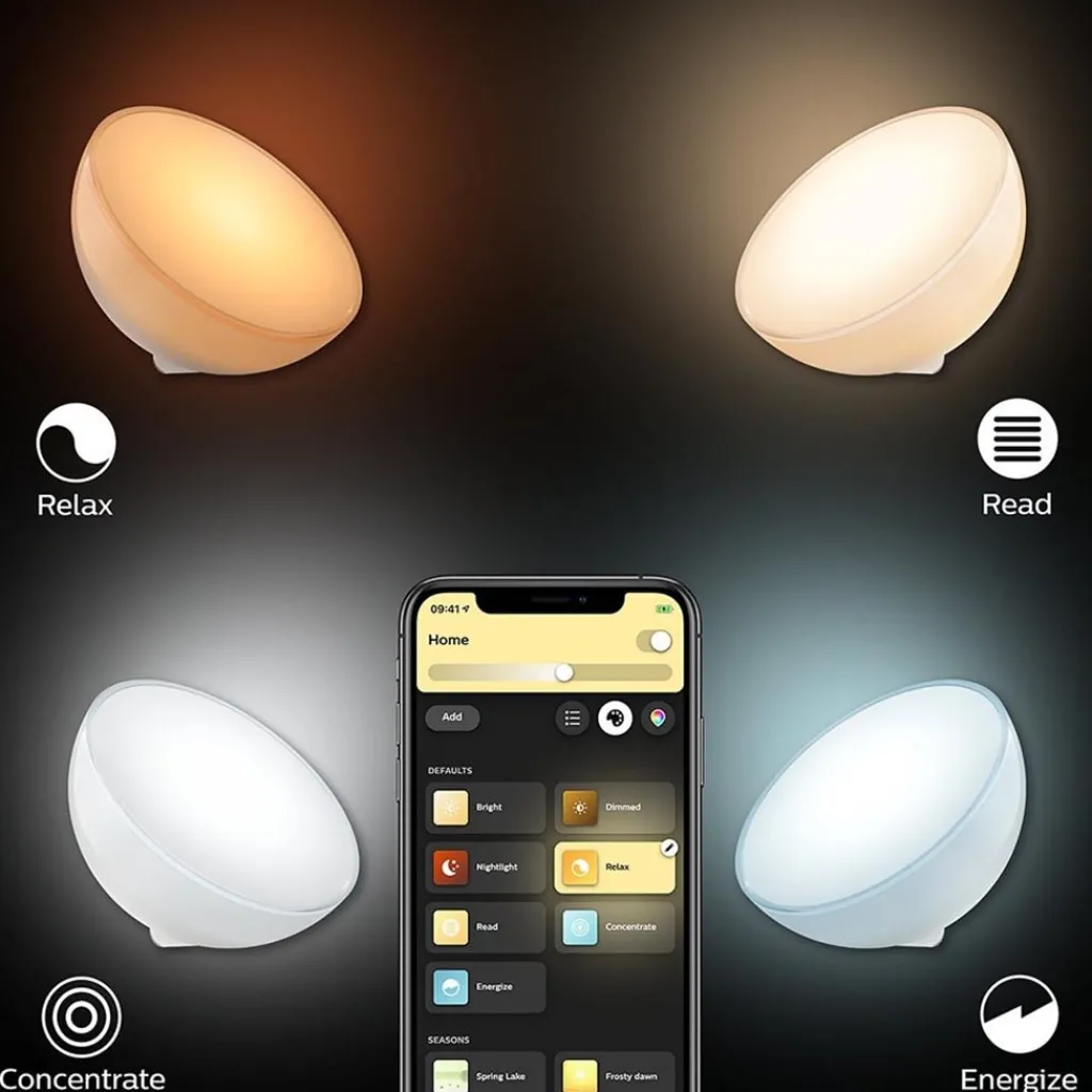 Straluma Philips Hue white and color ambiance go portable light met Bluetooth> Philips Hue