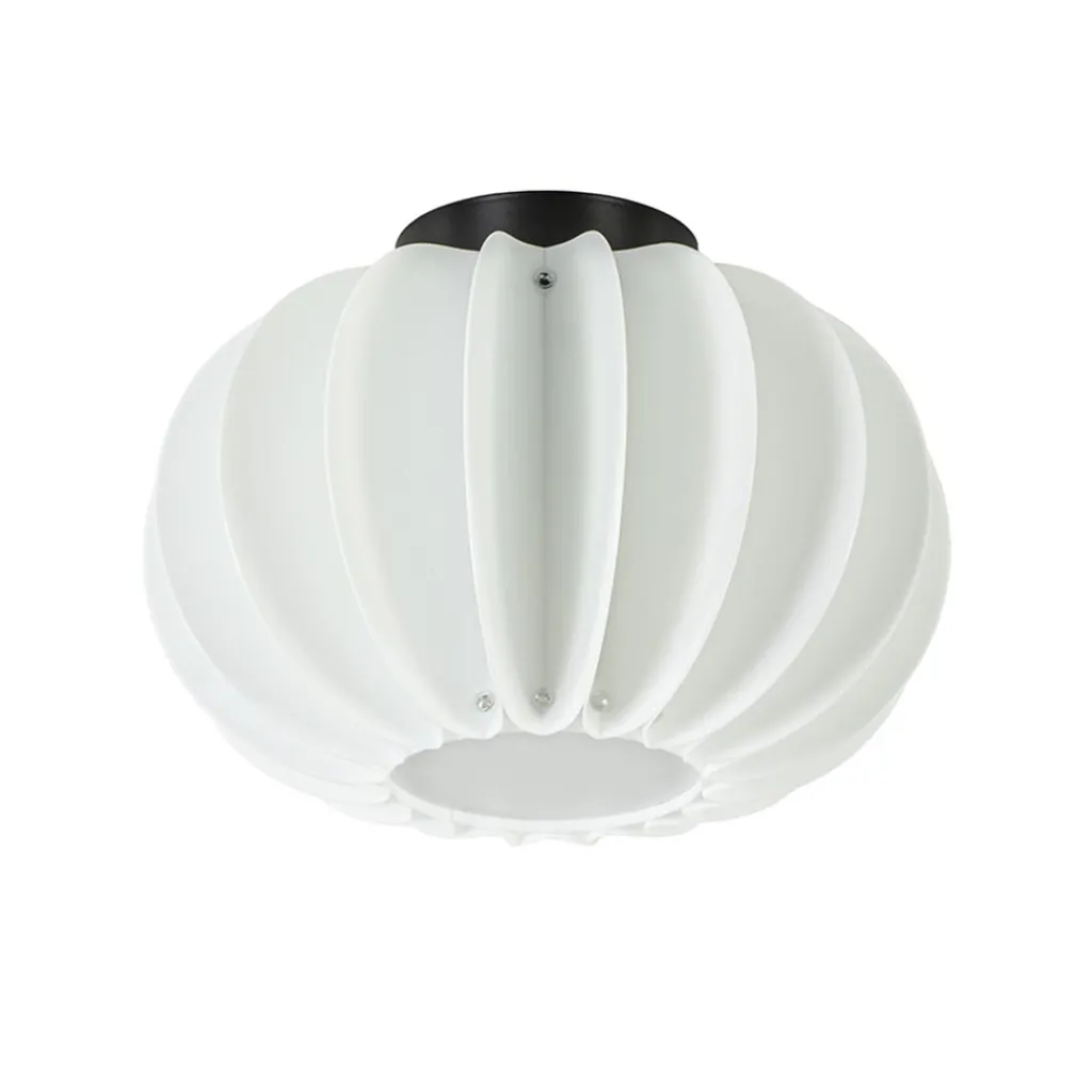 Straluma Plafondlamp Arena 30cm zwart/kap wit> Plafondlampen|Design Verlichting