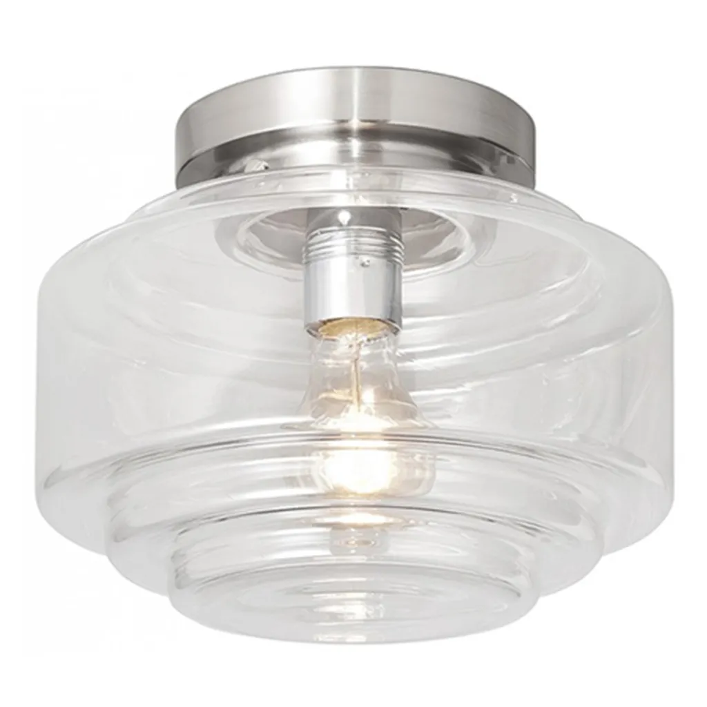 Straluma Plafondlamp Art Deco helder glas> Plafonnières|Woonkamerlampen