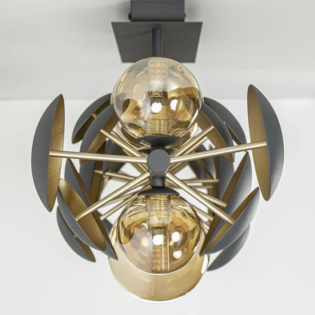 Straluma Plafondlamp Bubble 8l 76cm amber/grijs> Plafondlampen|Design Verlichting