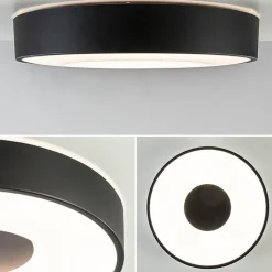 Straluma Plafondlamp Coin 38 zwart + remote CCT><noscript><img width=