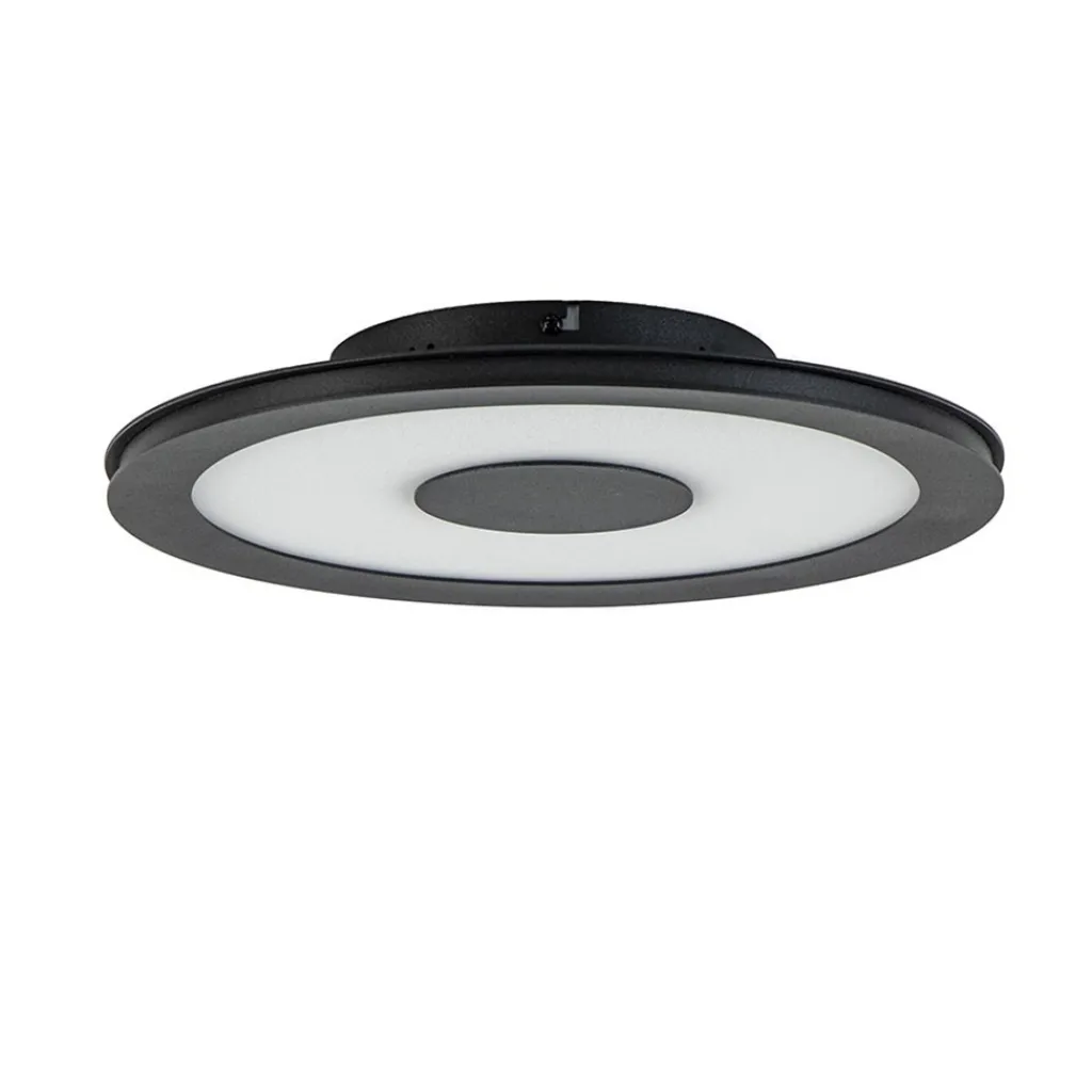 Straluma **Plafondlamp disc 32cm zwart 3-step dim> Plafondlampen|Plafonnières