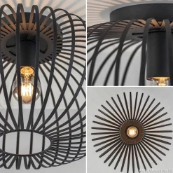 Straluma Plafondlamp donut draad zwart 40cm><noscript><img width=
