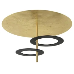 Straluma Plafondlamp Hula Hoop gold leaf/black> Plafondlampen|Eetkamerverlichting