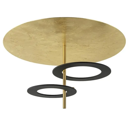 Straluma Plafondlamp Hula Hoop gold leaf/black> Plafondlampen|Eetkamerverlichting