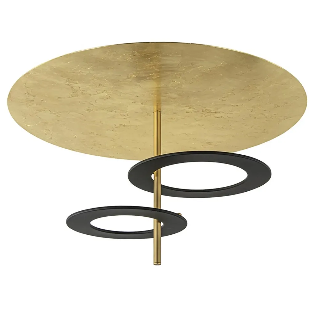 Straluma Plafondlamp Hula Hoop gold leaf/black> Plafondlampen|Eetkamerverlichting