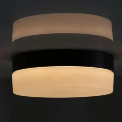 Straluma Plafondlamp Ikaro zwart 18cm 3-step dim><noscript><img width=
