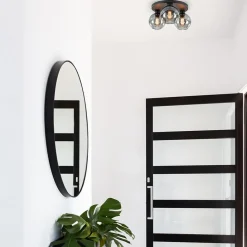 Straluma Plafondlamp 3L zwart  bolglas smoke></noscript> Halverlichting|Plafondlampen