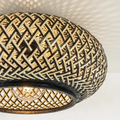 Straluma Plafondlamp Maze bamboe/zwart 40cm><noscript><img width=