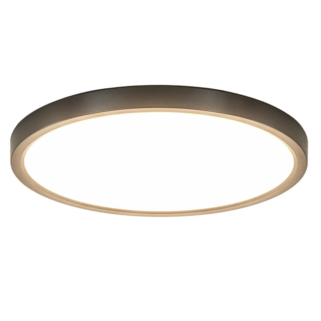 Straluma Plafondlamp Piatto 30 zwart + bew.sensor> Plafondlampen|Plafonnières