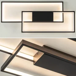 Straluma Plafondlamp Piazza 2L zwart 3-step dim></noscript> Plafondlampen|Woonkamerlampen