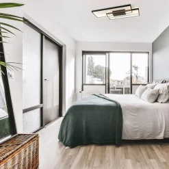 Straluma Plafondlamp Piazza 2L zwart 3-step dim></noscript> Plafondlampen|Woonkamerlampen