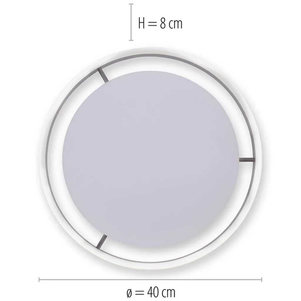 Straluma Plafondlamp Q-Vito 40 zwart smart+remote> Plafondlampen|Smart lampen