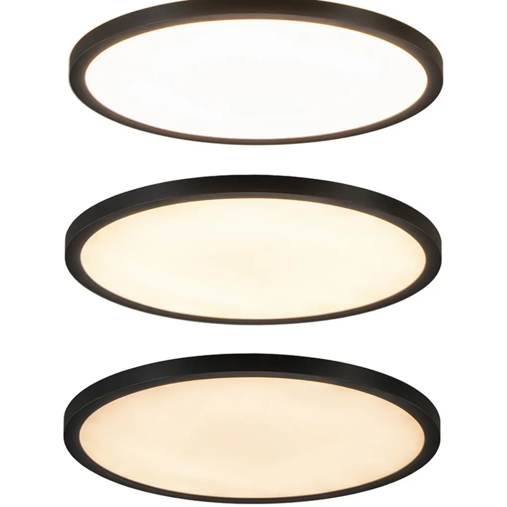 Straluma Plafondlamp Tuco 30cm zwart 3-step dim> Plafondlampen|Plafonnières