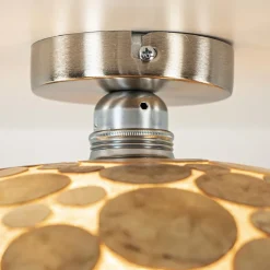 Straluma Plafondlamp Ufo goud schelpen 40cm><noscript><img width=