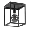 Straluma Plafondlamp zwart open frame> Woonkamerlampen|Slaapkamerlampen