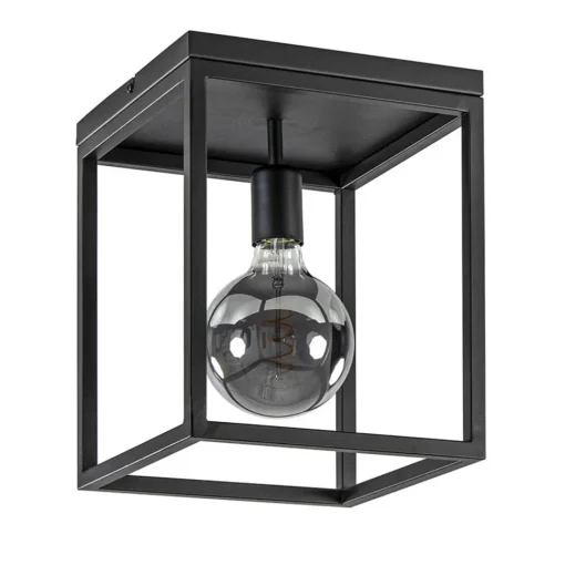 Straluma Plafondlamp zwart open frame> Woonkamerlampen|Slaapkamerlampen