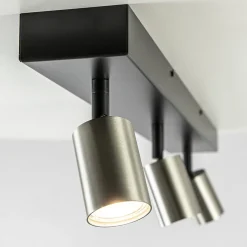 Straluma Plafondspot Bounce 3L 70cm zwart/rvs></noscript> Opbouwspots|Keukenverlichting