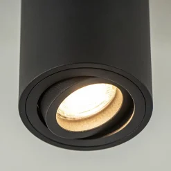 Straluma Plafondspot cilinder zwart verstelbaar gu10><noscript><img width=