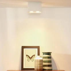 Straluma Plafondspot dubbel box wit gu10><noscript><img width=