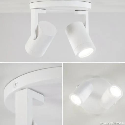 Straluma Plafondspot Halo 2L rond wit> Opbouwspots|Keukenverlichting