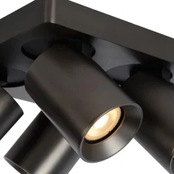 Straluma Plafondspot 4L vierkant gunmetal incl. gu10><noscript><img width=