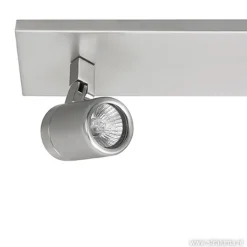 Straluma Plafondspot Rain 2L balk nikkel IP44> Wandlampen|Opbouwspots