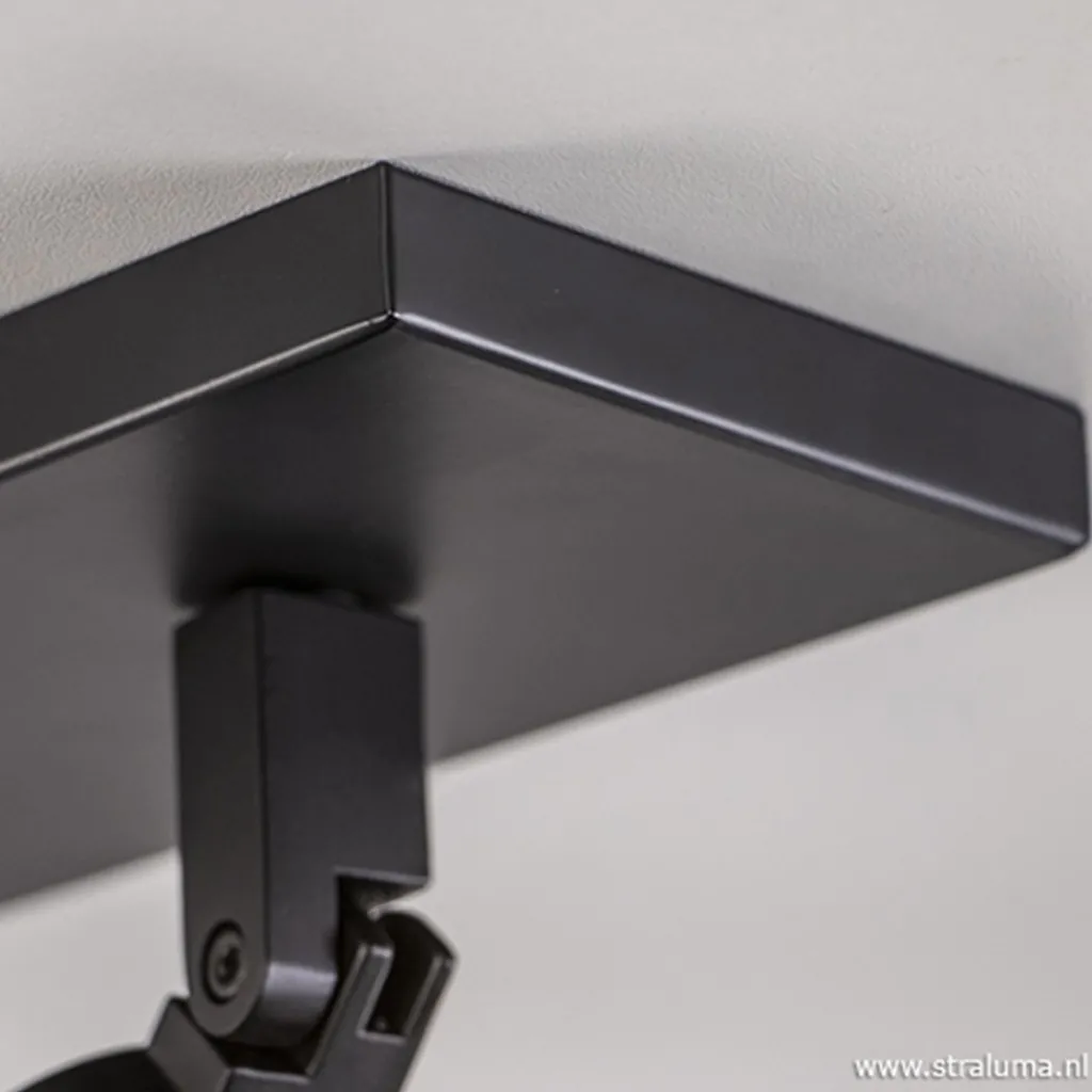 Straluma Plafondspot Rain 3L balk zwart gu10 IP44> Opbouwspots|Slaapkamerlampen