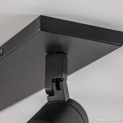 Straluma Plafondspot Rain 2L zwart balk IP44><noscript><img width=